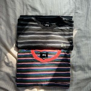 TWO Striped Stussy Shirts | Men’s XL